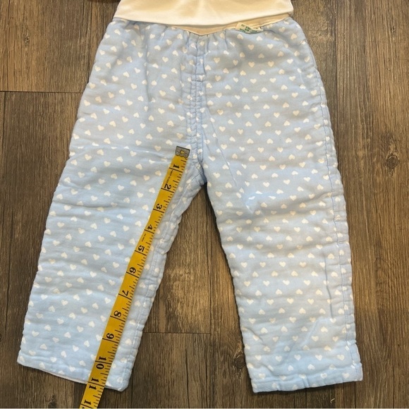 Kids Heart Shape White Blue Padded Matching Set Jacket/Pants Size 18-24 Months - Picture 9 of 12